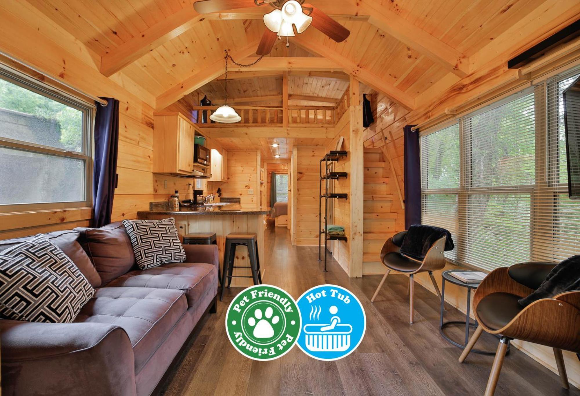 Thomas Cabin Forest Tiny Cabin With Hot Tub Chattanooga Exterior photo